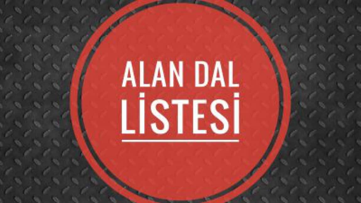 Alan / Dal Listesi